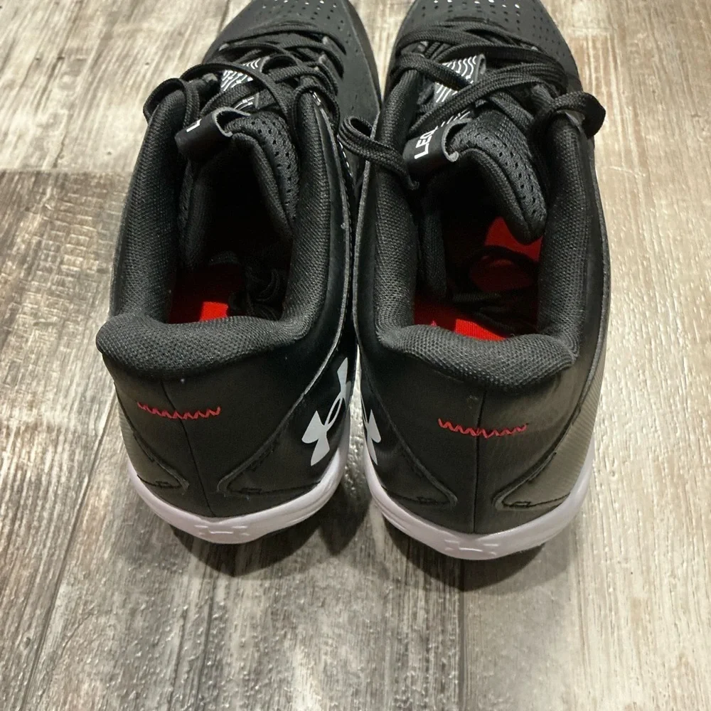 Under Armour Black and White Cleats Size 12 - Picture 10 of 11